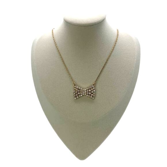 KATE SPADE New York Sparkling Bow Mini Pendant Necklace - Picture 2 of 7